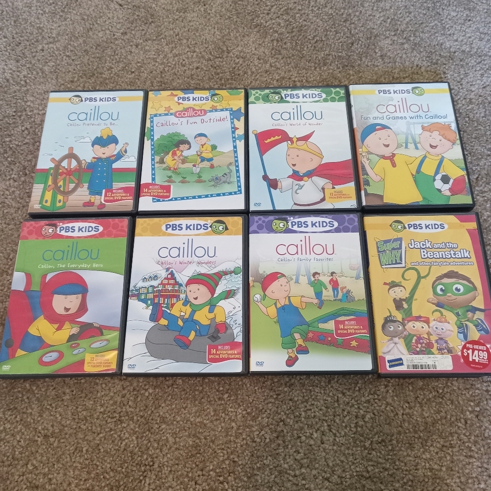 Caillou dvd bundle